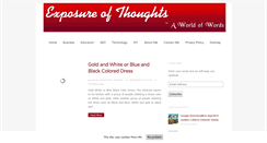 Desktop Screenshot of exposureofthoughts.com